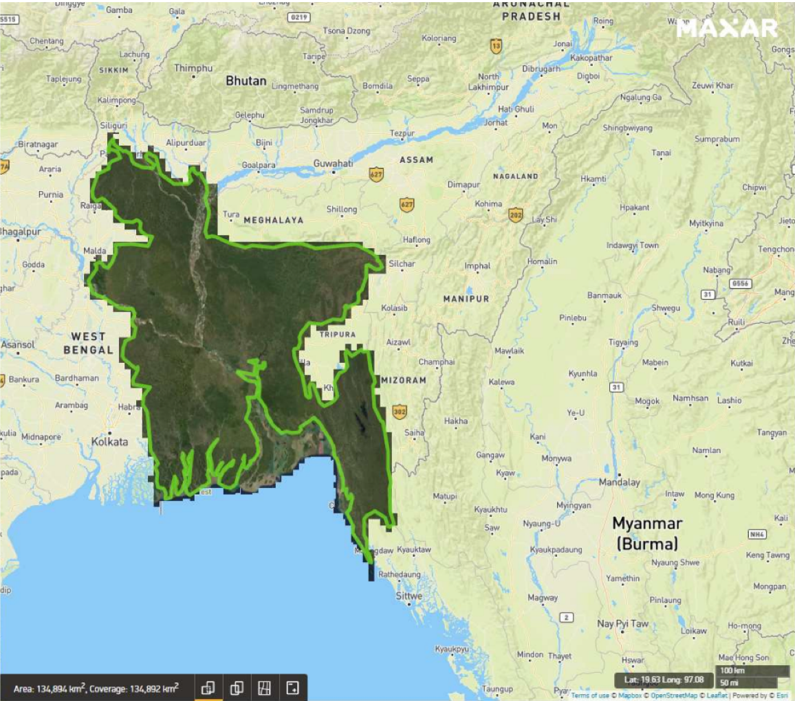 Bangladesh Mosaic Coverage 